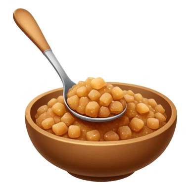 a spoonful of brown sugar, rounded shapes, no text sticker