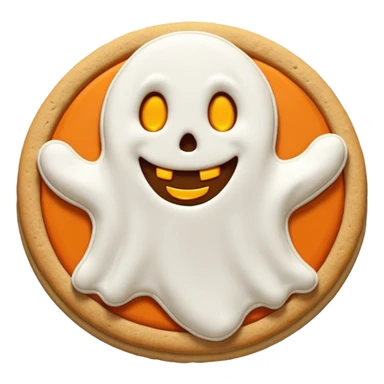 halloween ghost cookie sticker