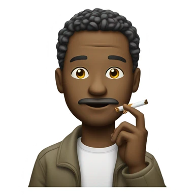 Guy smoking weed sticker