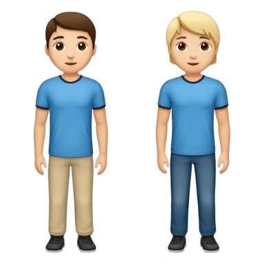 dos estudiantes universitarios cuerpo completo piel blanca  sticker