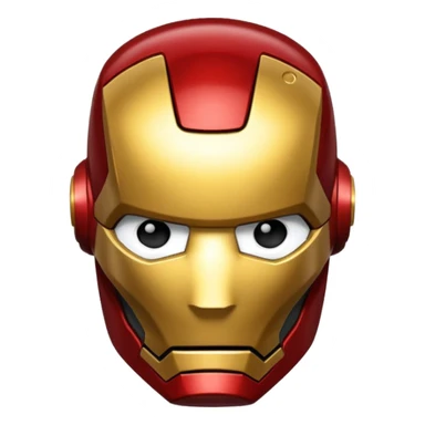 Iron man face sticker