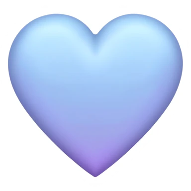 Pastel Blue-Violet heart sticker