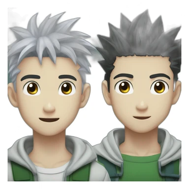 Killua and gon  sticker