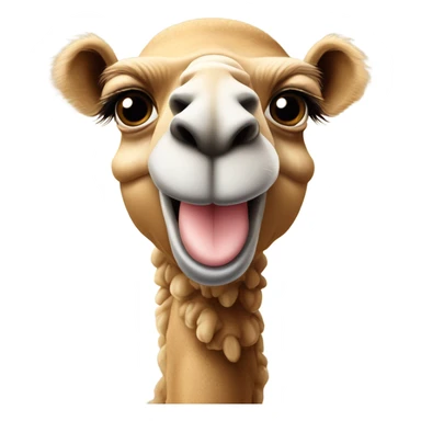 Cute camel with words popping out saying “Happy Hump Day”. sticker