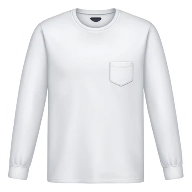 white long sleeve shirt sticker
