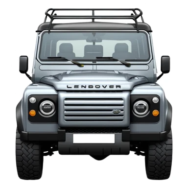 New Landrover Defender 110 in Carpathian Grey with gloss black accents sticker