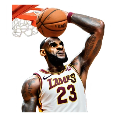 LeBron James Dunking￼ sticker
