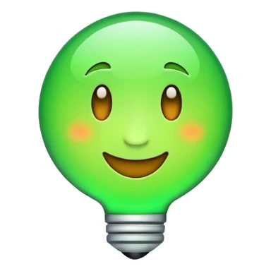 Create emoji of success without people in green light sticker