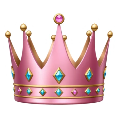 Crown little pink sticker