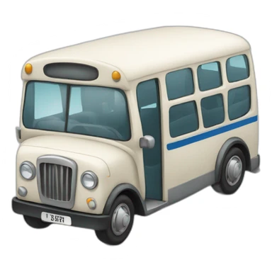 Voiture sur un bus sticker