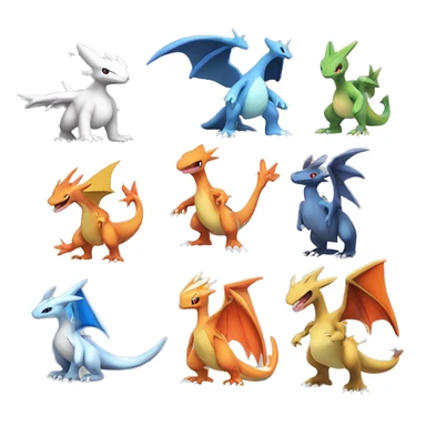  Latios-Silvally-Flygon-Charizard-Fakémon Full Body sticker