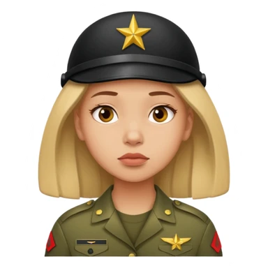 the girl thinks about the guy who is in the army sticker