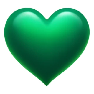 Dark green heart sparkles  sticker