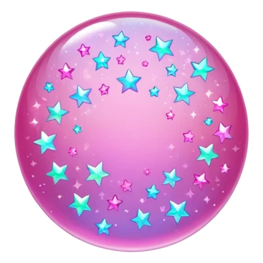 Pink sparkles sticker