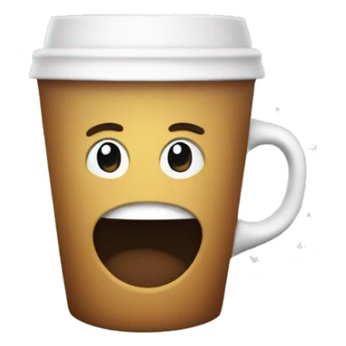 Un emoji inspirado en un café navideño  sticker