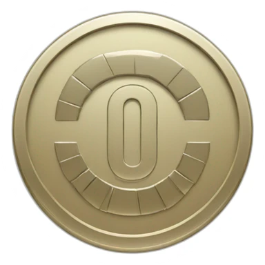 a minimal coin with 0 label sticker