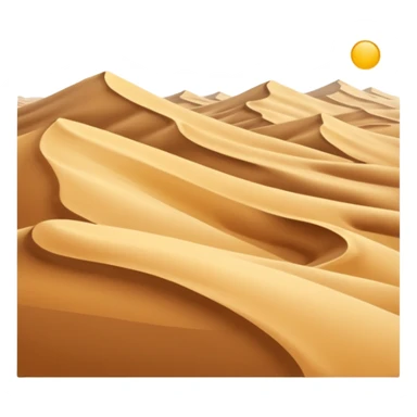 desert dunes scene. sticker
