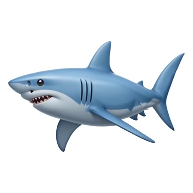 Shark hype blue sticker