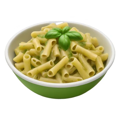 bowl of Pesto pasta with chicken sticker