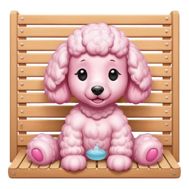 Poodle in sauna sticker