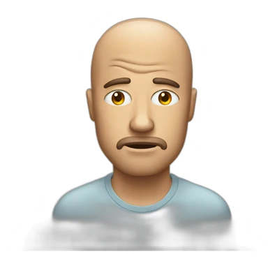 man with aheadache sticker