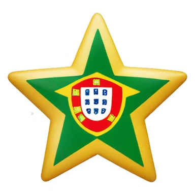Portugal flag with review stars underneath  sticker