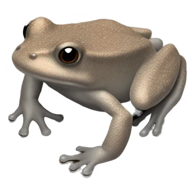 brownish-grey african dwarf frog sticker