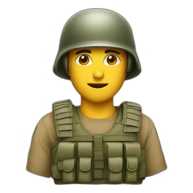 Guys in military helmet sticker