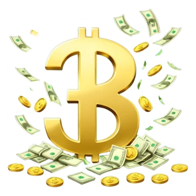 Letters A A C with money falling around it sticker