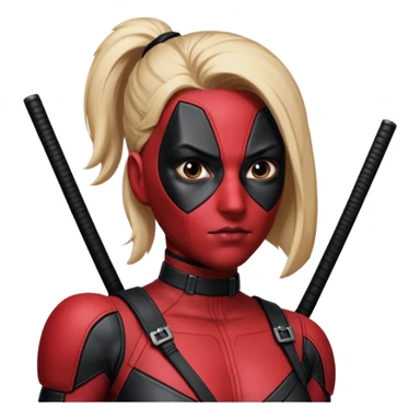 female deadpool from Deadpool & Wolverine movie sticker