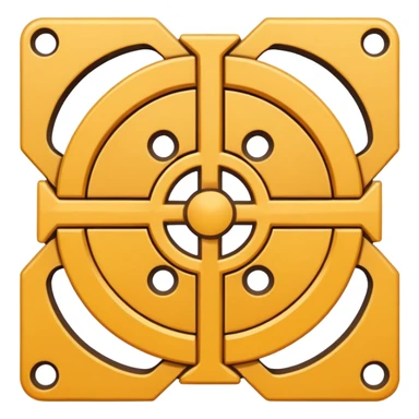 flat chakana symbol with no gradients sticker