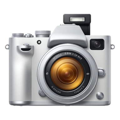 Mirrorless white camera
 sticker