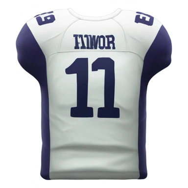 the back of a football jersey with number 19  sticker