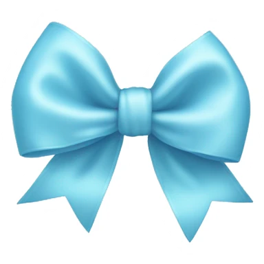 baby blue bow  sticker