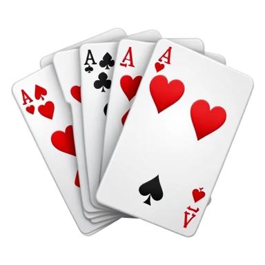 Two playing cards one being the 7 of hearts the other the 4 of spades sticker