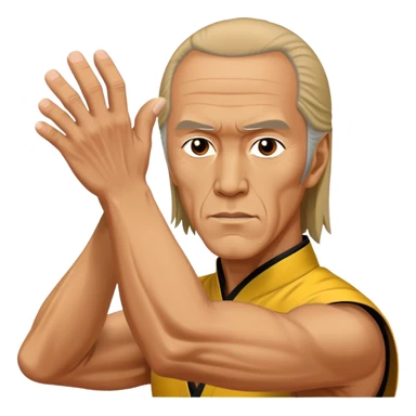 David Carradine kung fu sticker