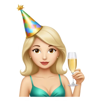 Elissa celebrating birthday  sticker
