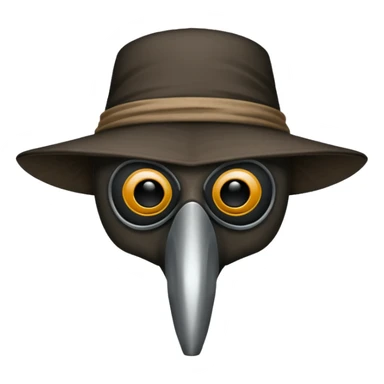 plague doctor mask no hat sticker