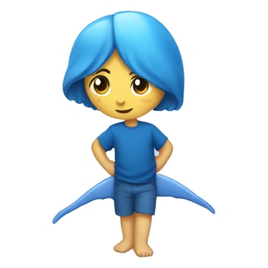 Ballena azul sticker