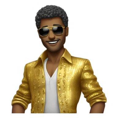 disco dancer sticker