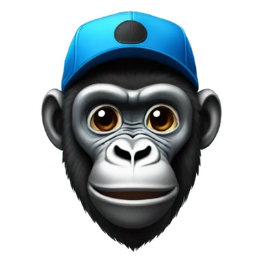 Gorilla tag blue monkey with black cap sticker