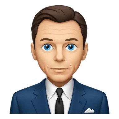 Frank Sinatra with blue eyes sticker