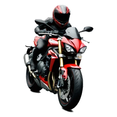 Triumph street triple red sticker