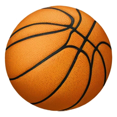 Ballon de basketball dans un panier sticker