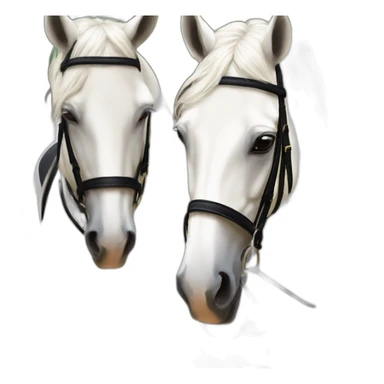 Dressage horses sticker