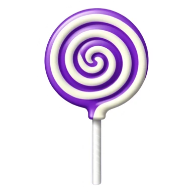 lolipop luminous purple and white sticker