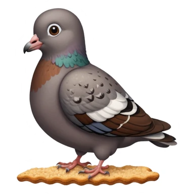 breadcrumbs been eaten by a pigeon sticker