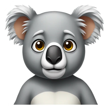 Unimpressed koala  sticker