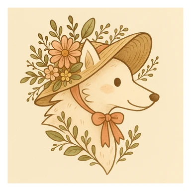 Give the Overwolf logo a cute cottagecore makeover sticker