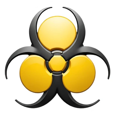 Biohazard symbol  sticker